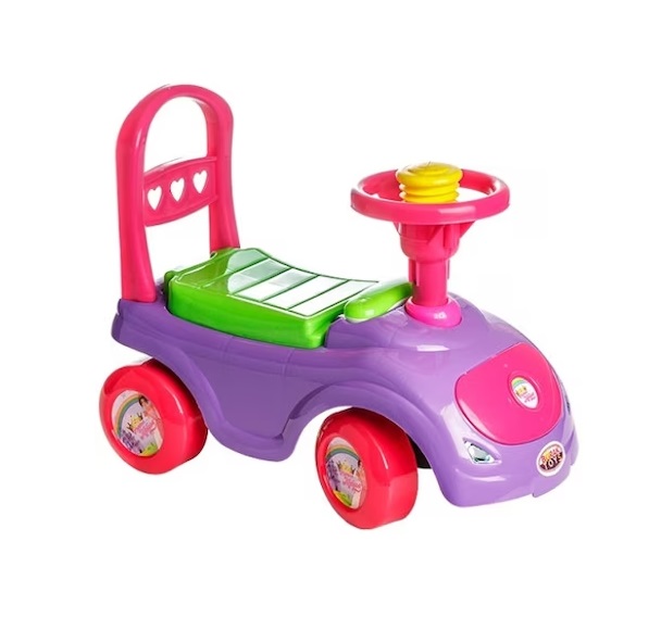 Masinuta ride-on fara pedale Polo pink - 1
