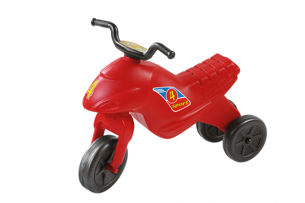 Motocicleta copii cu trei roti fara pedale mediu culoarea rosie copii