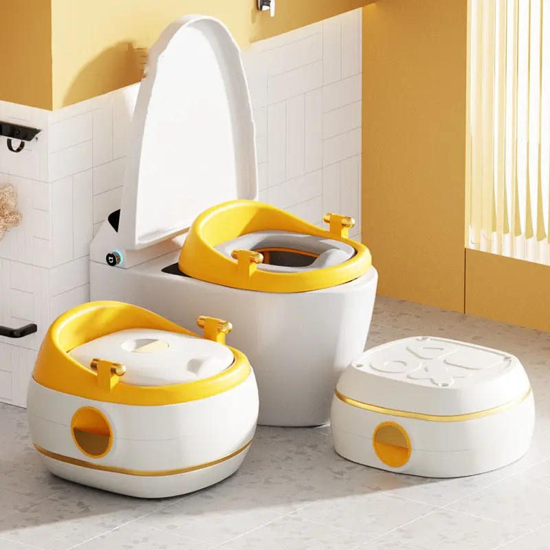 Olita multifunctionala 3 in 1 Little Mom Stool Potty Yellow - 3 | YEO