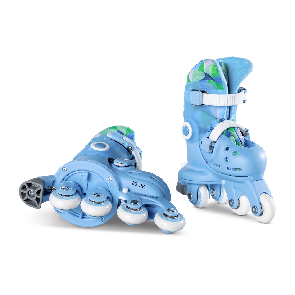 Role ajustabile yvolution twista skates marime 23-28 blue