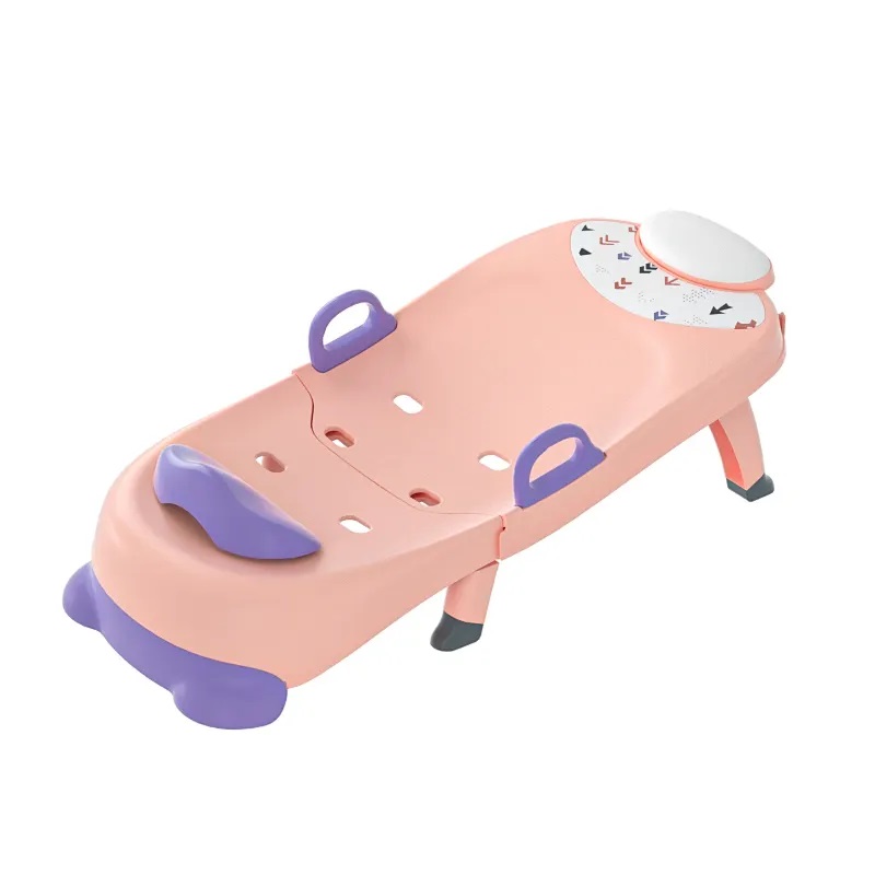 Scaun Pliabil Multifunctional Pentru Baie Little Mom Softy Shampoo Pink