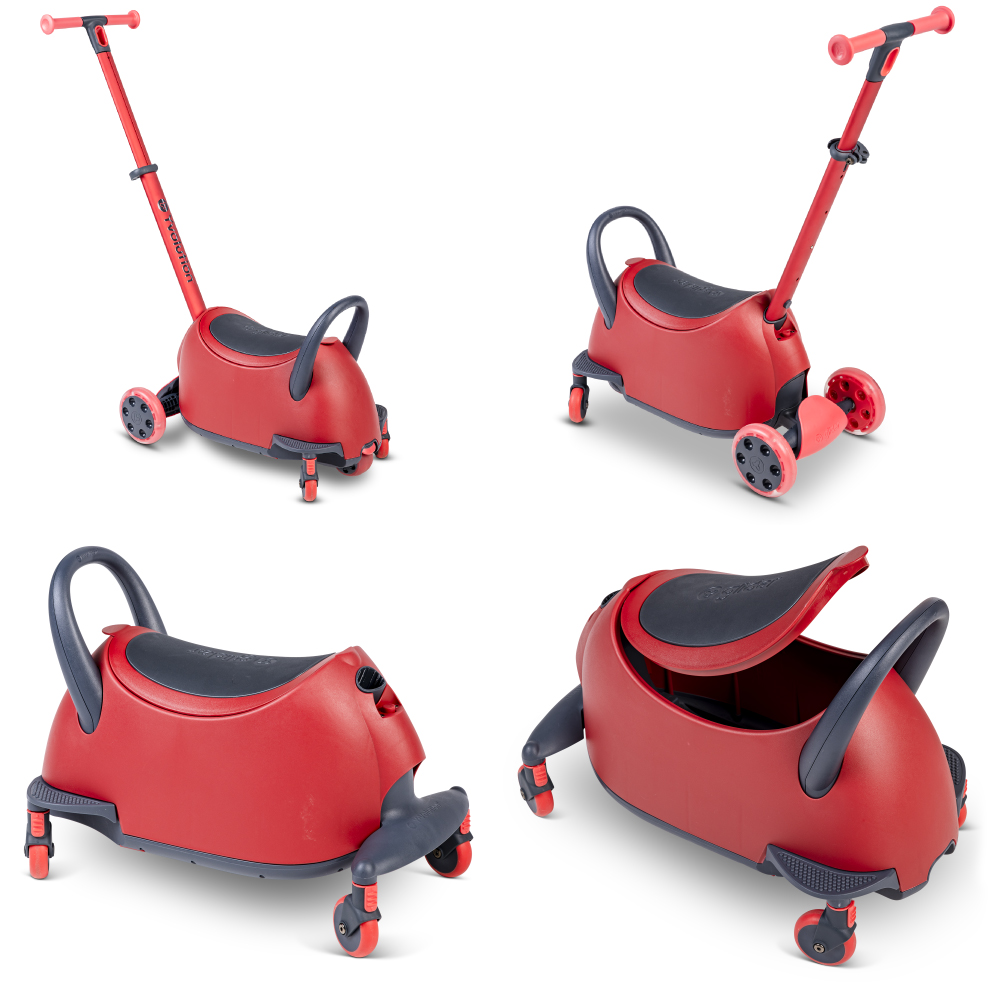 Trotineta 5 in 1 Yvolution Y Glider Luna red