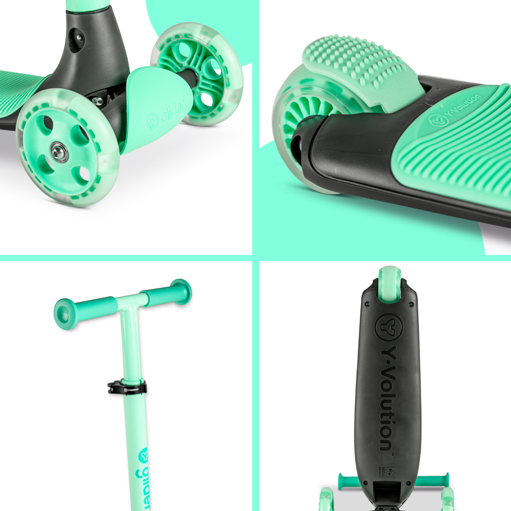 Trotineta cu 3 roti Yvolution Y Glider kiwi green - 3 | YEO