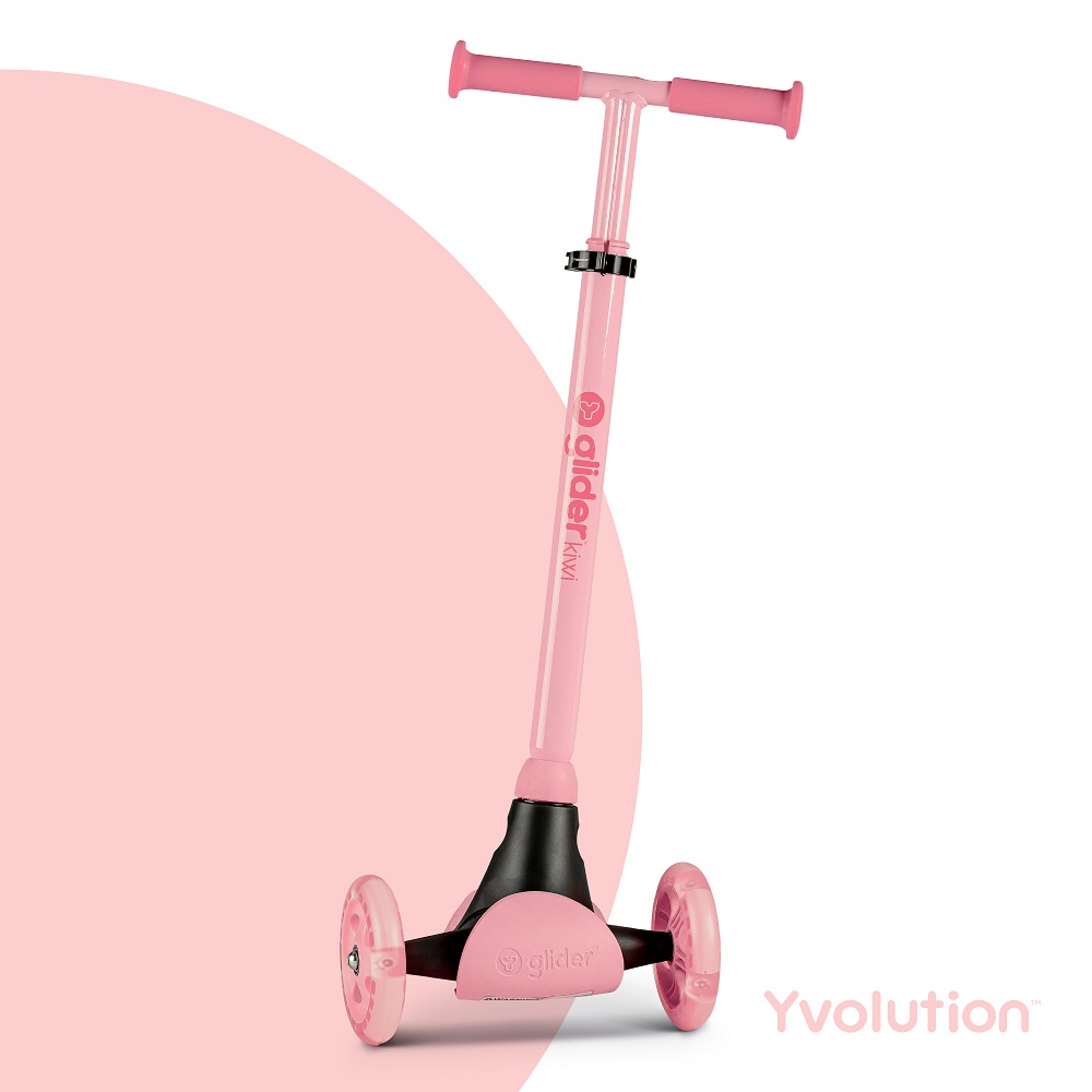 Trotineta cu 3 roti Yvolution Y Glider kiwi pink - 1 | YEO