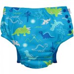 Slip copii eco Green Sprouts by iPlay SPF 50+ refolosibil cu capse Aqua Dinosaurs 3T