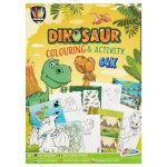 Carte de colorat cu activitati Dinozaur