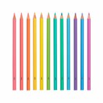 Set 12 creioane colorate in nuante pastelate