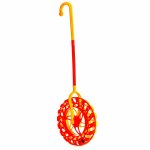 Jucarie de impins din plastic pentru copii in forma de roata 22 cm Red