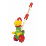 Jucarie de impins Orange Tree Toys dinozaur