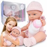 Papusa bebe Bobas pentru copii Malplay, cu accesorii incluse, inaltime 30 cm