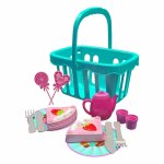 Set de ceai picnic pentru copii cu 15 accesorii
