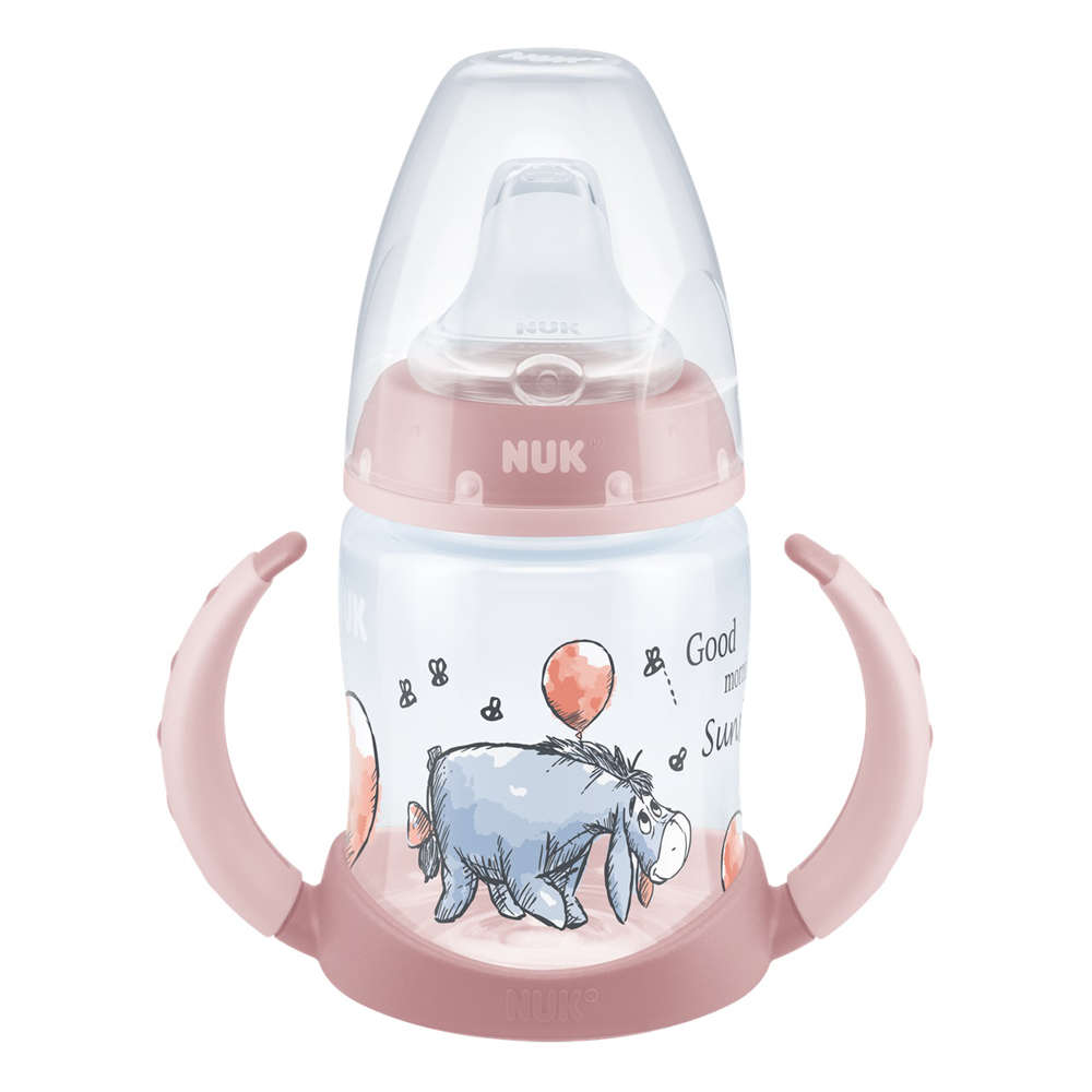 Biberon Nuk Learner First Choice 150 ml Eeyore roz 6-18 luni - 1 | YEO