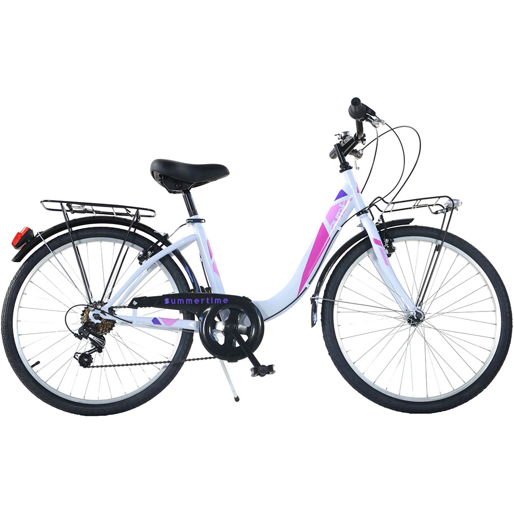 Bicicleta Dino Bikes 26 inch City Summertime alb Biciclete copii imagine 2022