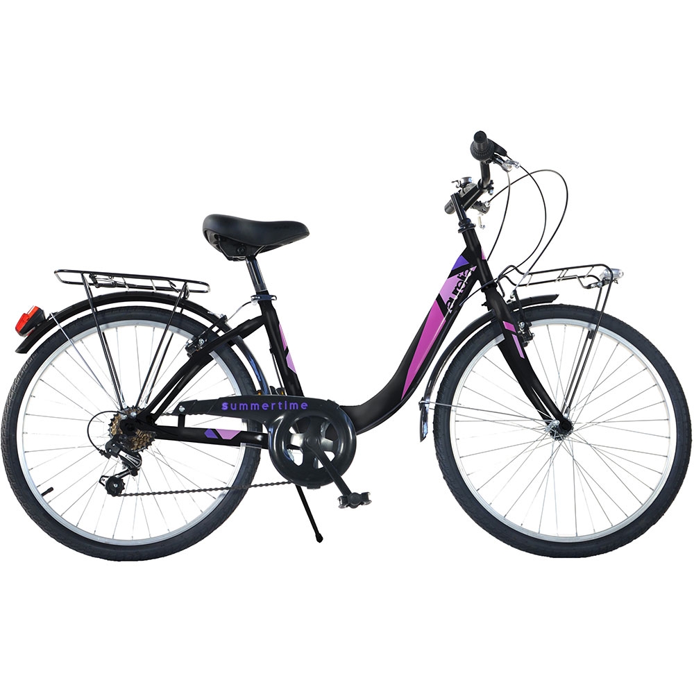 Bicicleta Dino Bikes 26 inch City Summertime negru Bicicleta imagine 2022 protejamcopilaria.ro