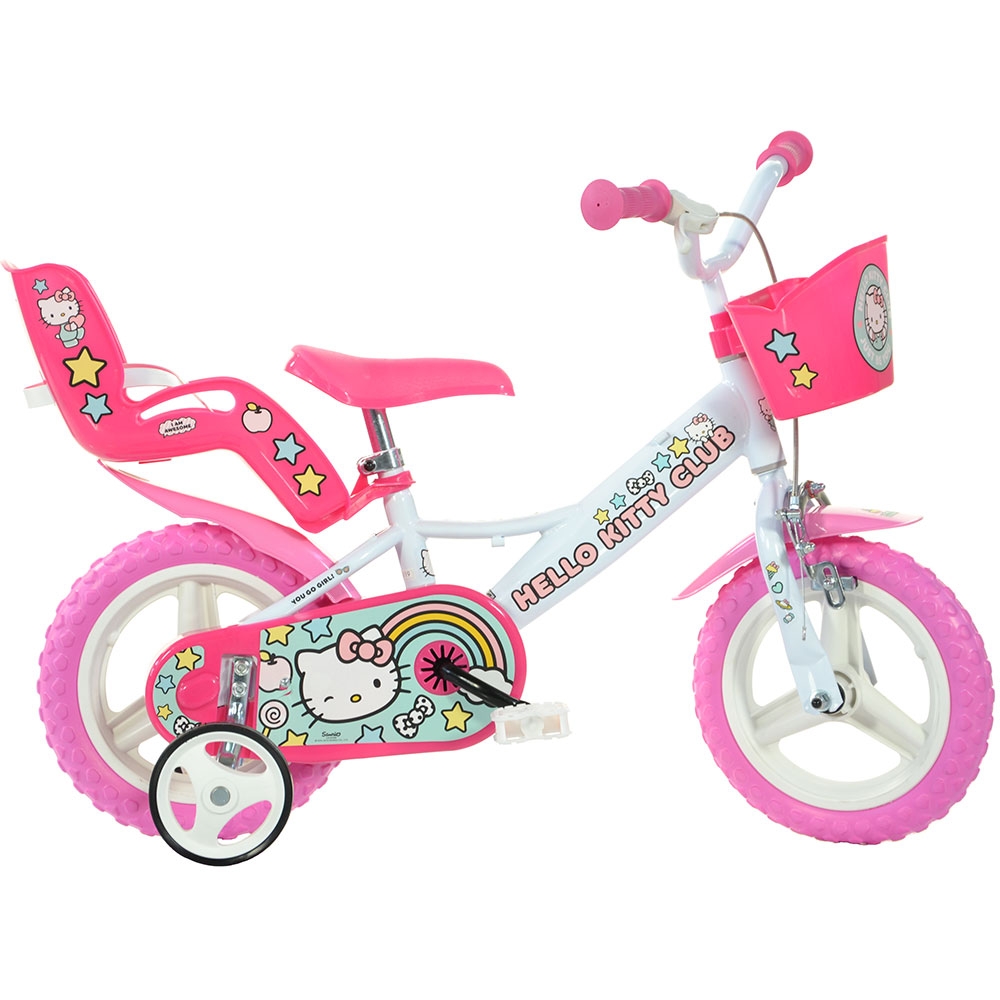 Bicicleta copii Dino Bikes 12 inch Hello Kitty - 1