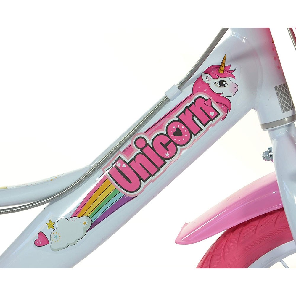 Bicicleta copii Dino Bikes 14 inch Unicorn - 4