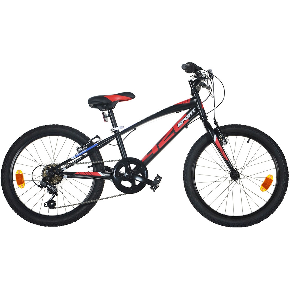 Bicicleta copii Dino Bikes 20 inch MTB baieti sport negru cu 6 viteze