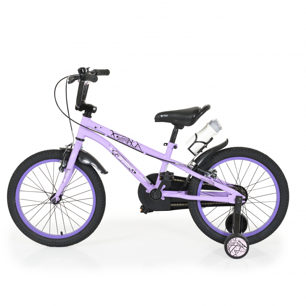 Bicicleta cu roti ajutatoare Byox Pixy Violet 18 inch - 2 | YEO