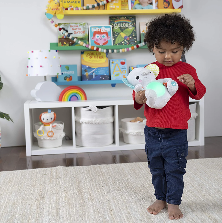Jucarie interactiva Bright Starts hug a bye baby elephant - 5