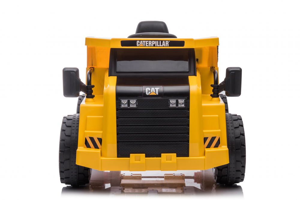 Camion electric 12V cu 2 motoare si telecomanda CAT Caterpillar Yellow