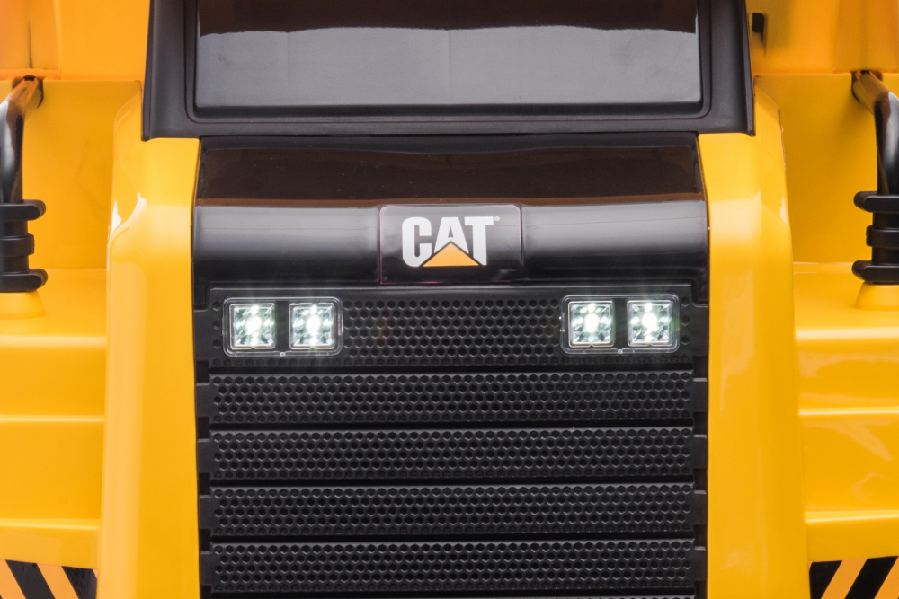 Camion electric 12V cu 2 motoare si telecomanda CAT Caterpillar Yellow - 10