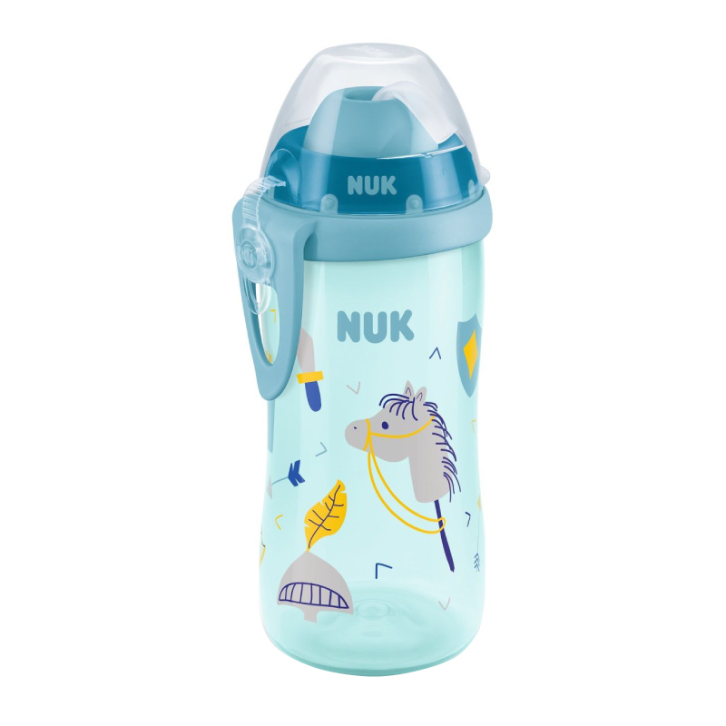 Cana Nuk Flexi 300 ml cu pai moale de la 12 luni bleu - 1 | YEO