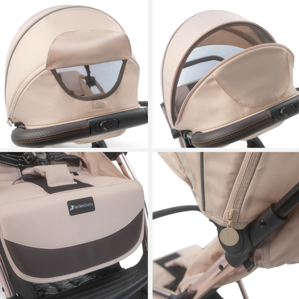 Carucior Leclerc Influencer XL Sand Chocolate - 3