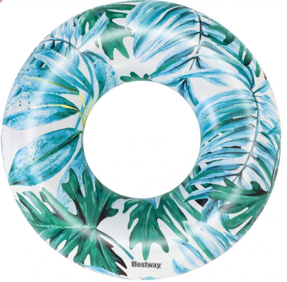 Colac gonflabil Ikonka pentru inot 119 cm Albastru Tropical - 3 | YEO