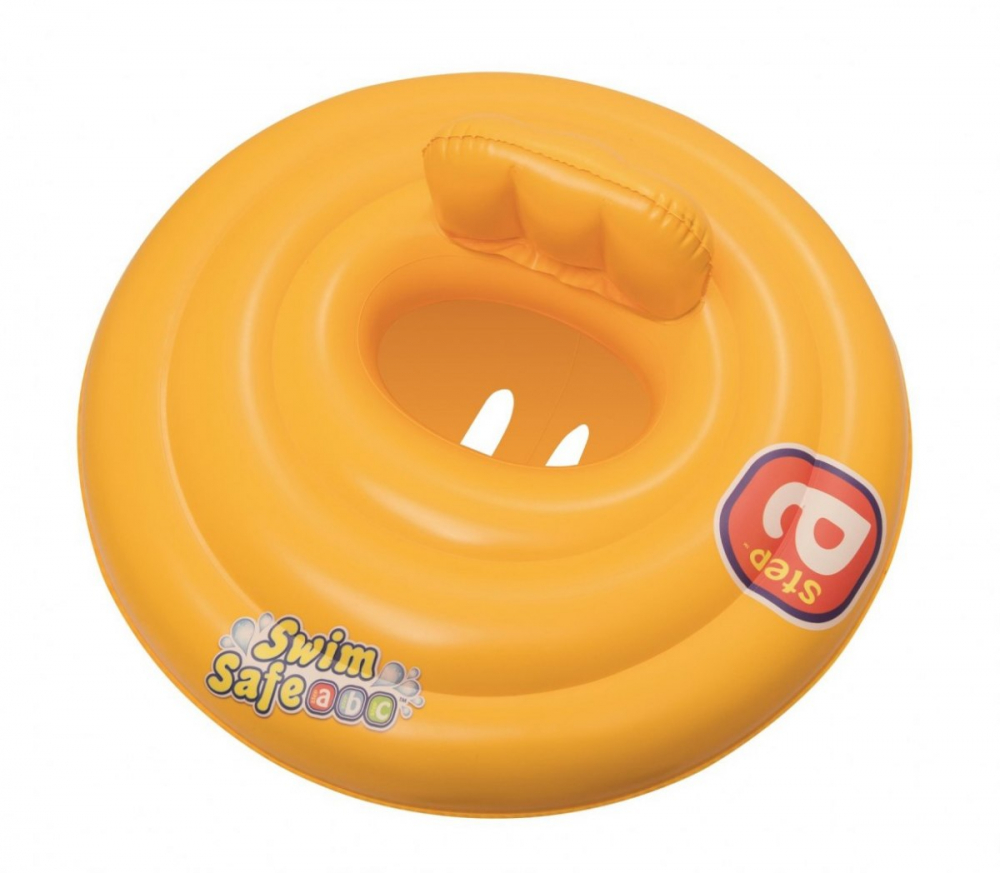 Colac gonflabil pentru bebelusi Baby Boat Float Portocaliu Colaci si accesorii inot copii