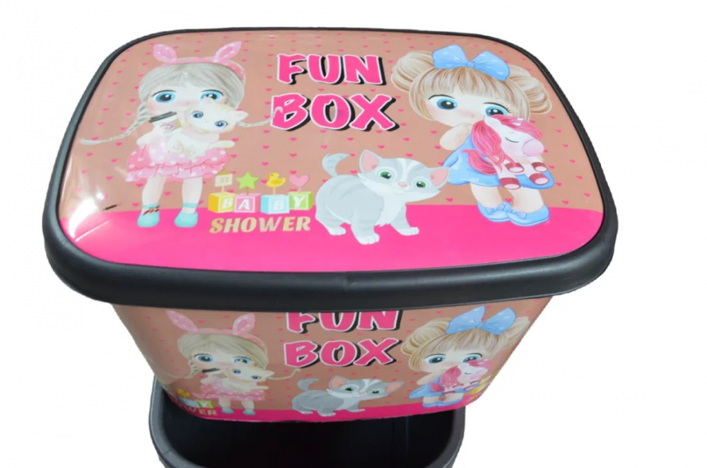 Cutie depozitare jucarii pentru camera fetitei FunBox papusi 50 litri - 2