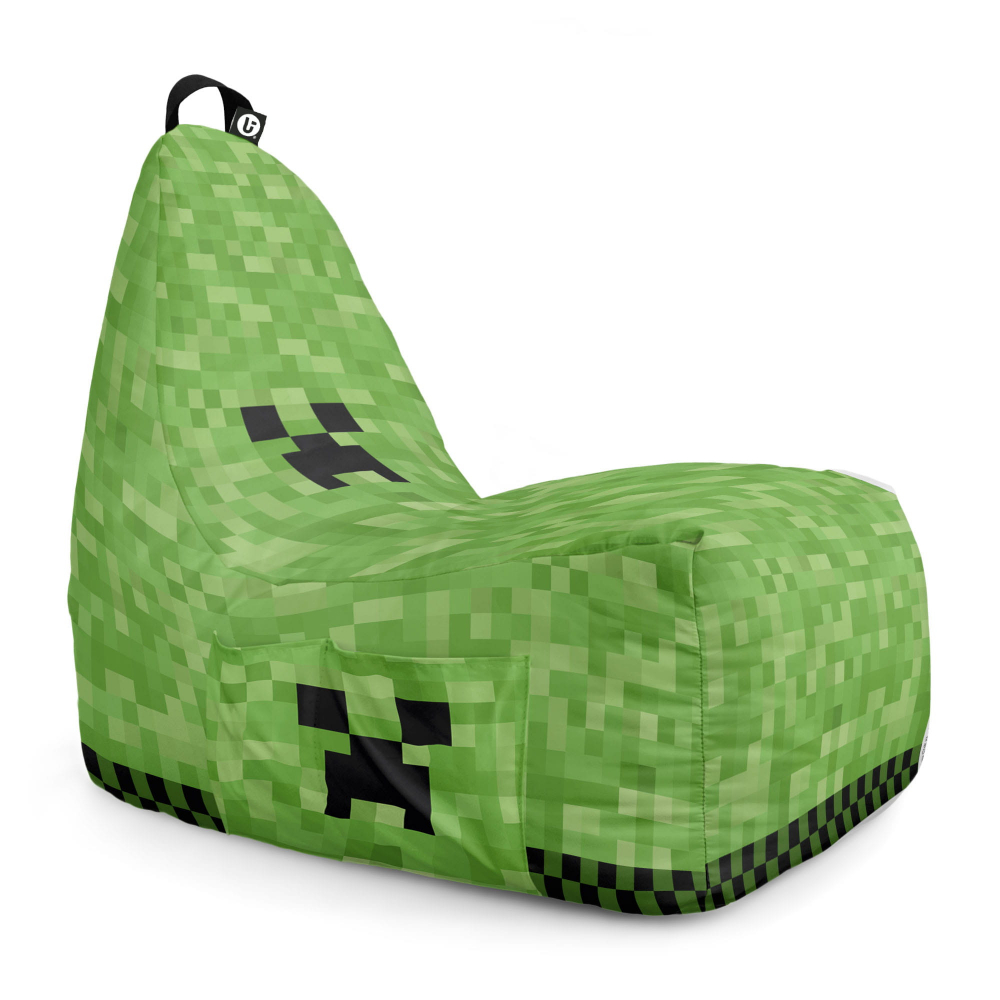 Fotoliu Puf Bean Bag tip Chill L Minecraft creeper - 5
