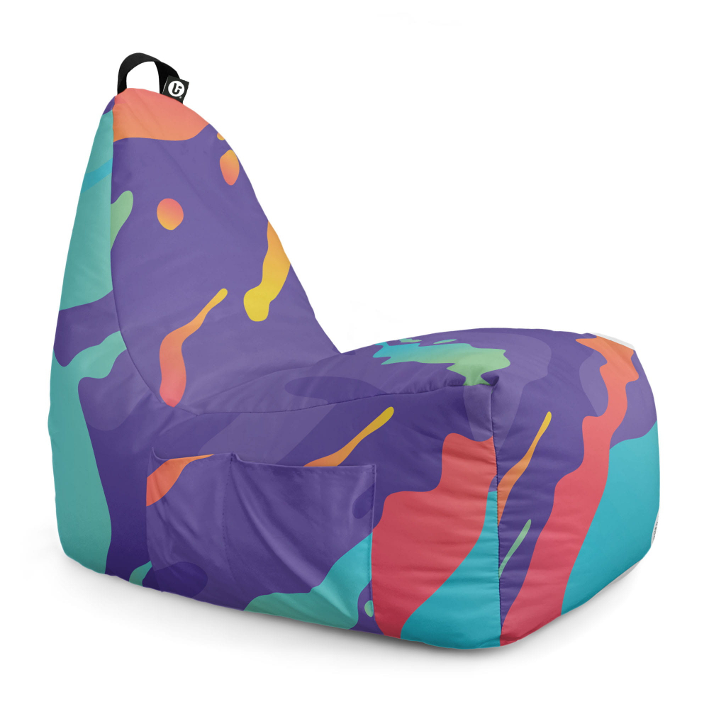 Fotoliu Puf Bean Bag tip Chill XL retro lava