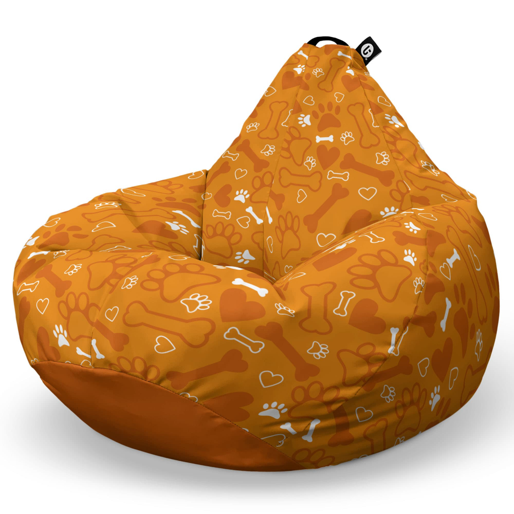 Fotoliu Puf Bean Bag tip Para L caini fundal portocaliu - 5