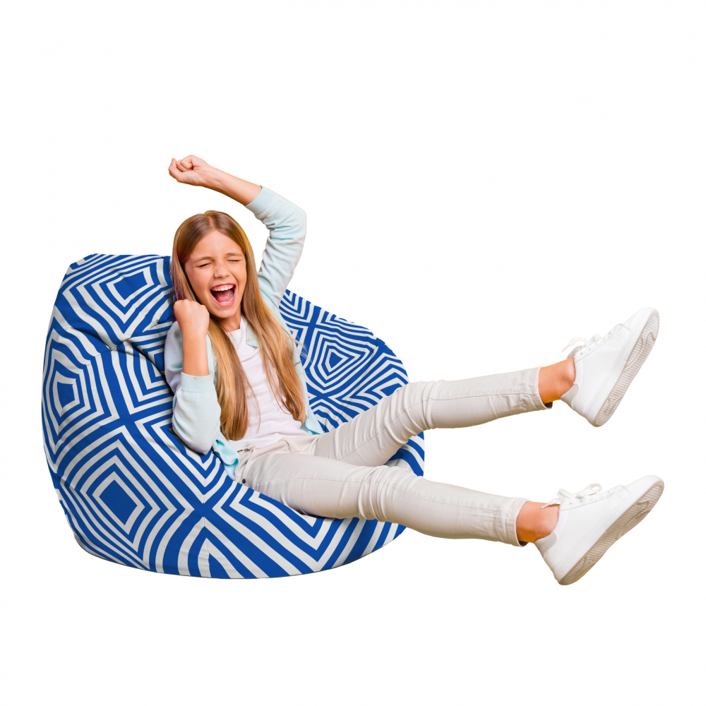 Fotoliu Puf Bean Bag tip Para L diamond blue