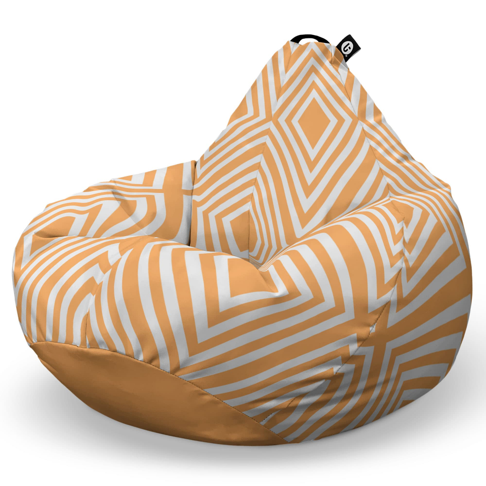 Fotoliu Puf Bean Bag tip Para L diamond orange - 5