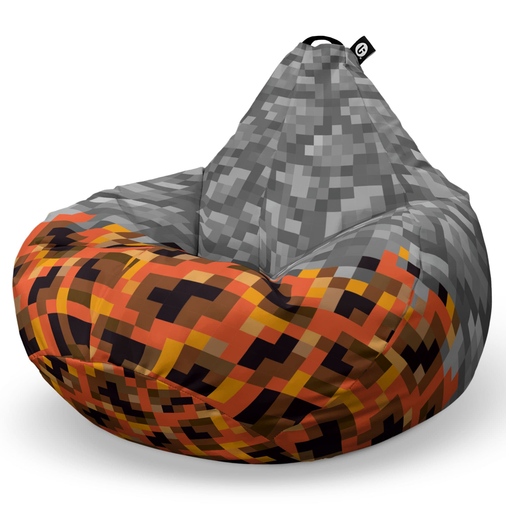 Fotoliu Puf Bean Bag tip Para L Minecraft piatra magma - 5