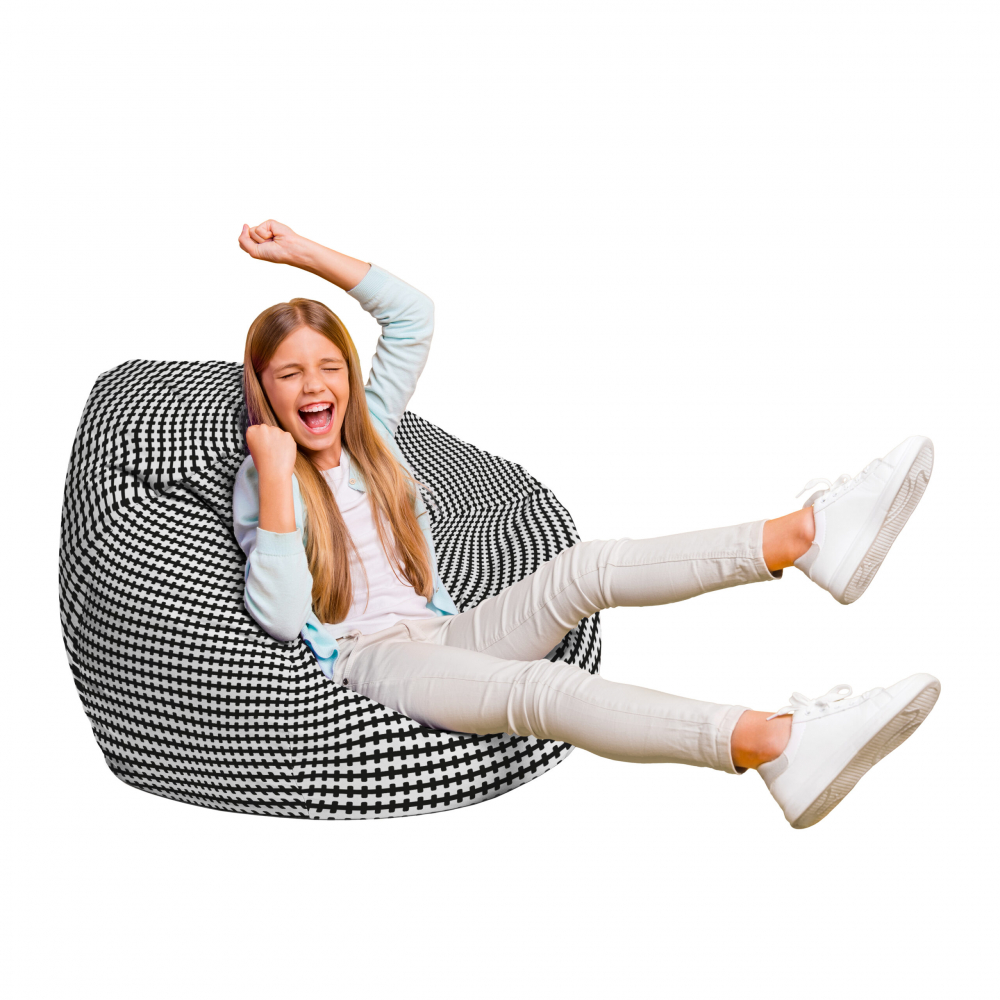 Fotoliu Puf Bean Bag tip Para L Scandinavian black