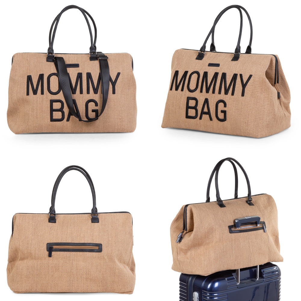 Geanta de infasat Childhome Mommy Bag Raffia - 1