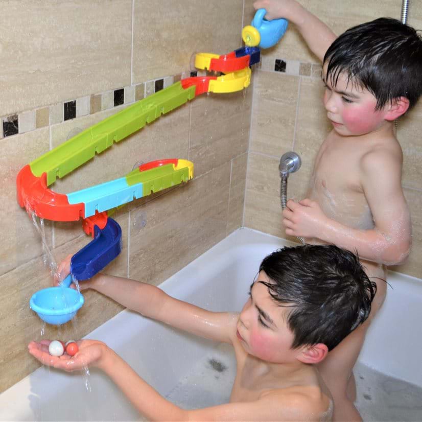 Joc pentru baie cu bile Marble Run Buddy&Barney imagine noua responsabilitatesociala.ro