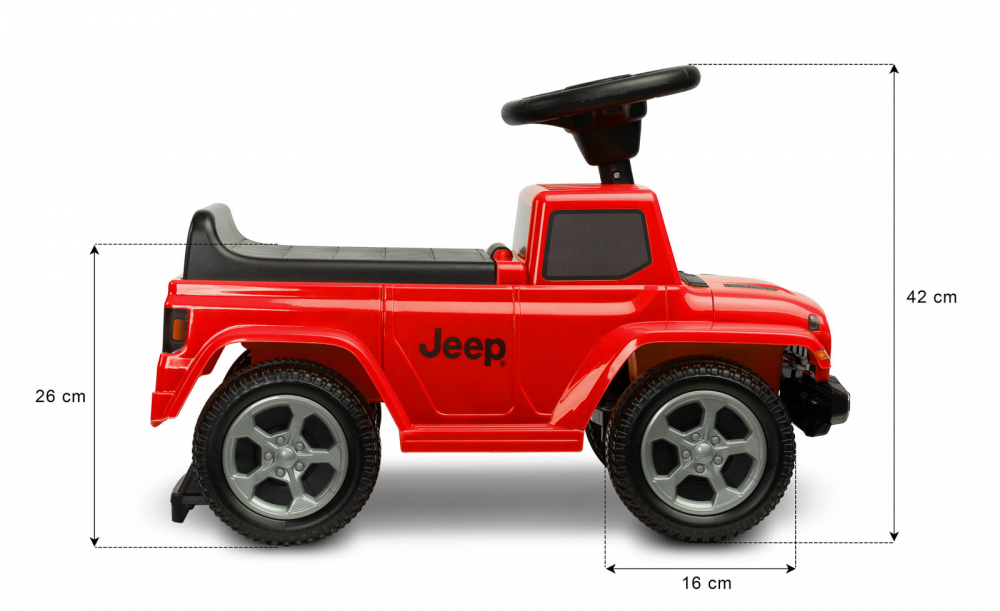 Jucarie ride-on Toyz Jeep Rubicon rosu - 9