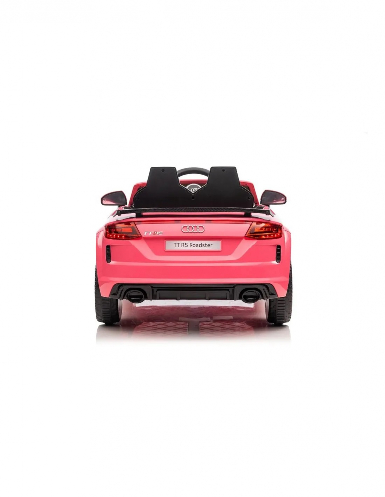 Masina electrica cu telecomanda pentru copii Audi TT RS roz - 1