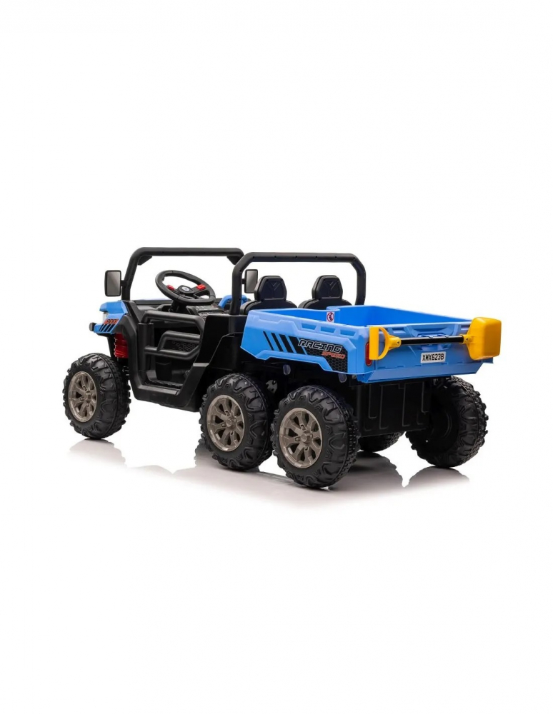 Masina electrica cu bascula pentru copii albastra - 2