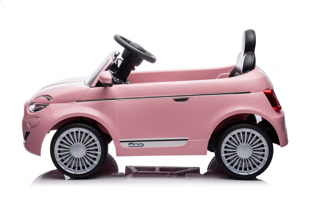 Masinuta electrica 12V cu licenta Fiat 500E Pink - 4