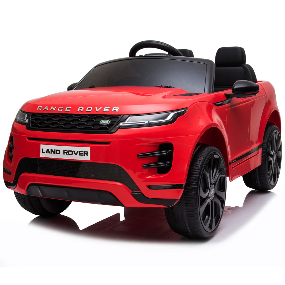 Masinuta electrica 12V cu scaun piele si roti EVA Range Rover Red 12V imagine 2022 protejamcopilaria.ro