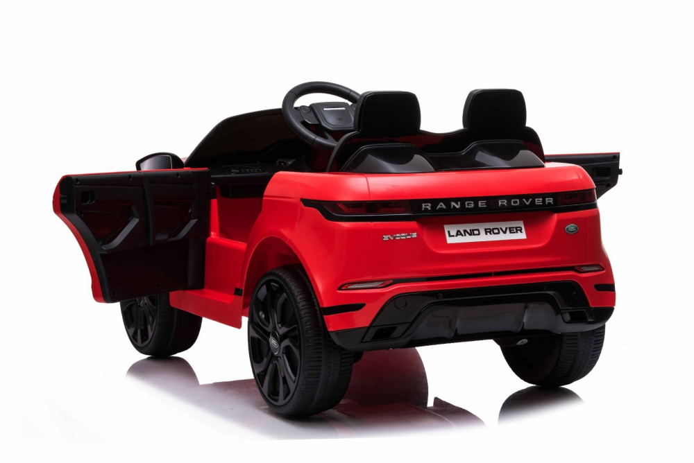 Masinuta electrica 12V cu scaun piele si roti EVA Range Rover Red - 3