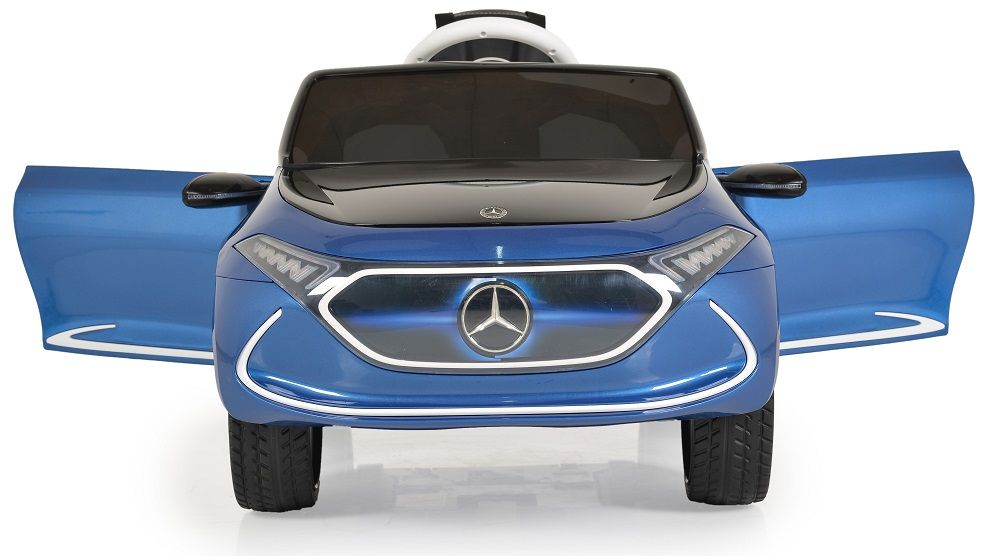 Masinuta electrica cu scaun de piele Mercedes Benz EQA Blue - 4