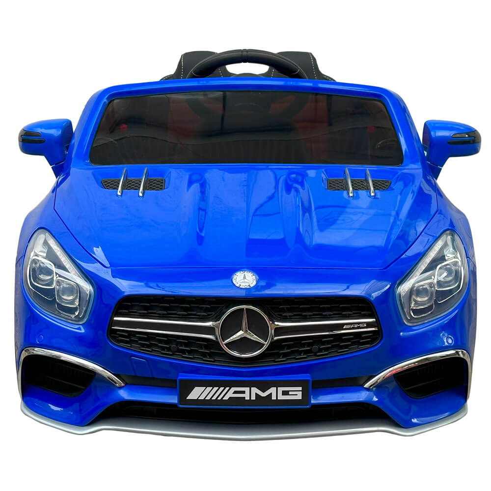 Masinuta electrica cu telecomanda Mercedes SL 65 AMG albastru - 0