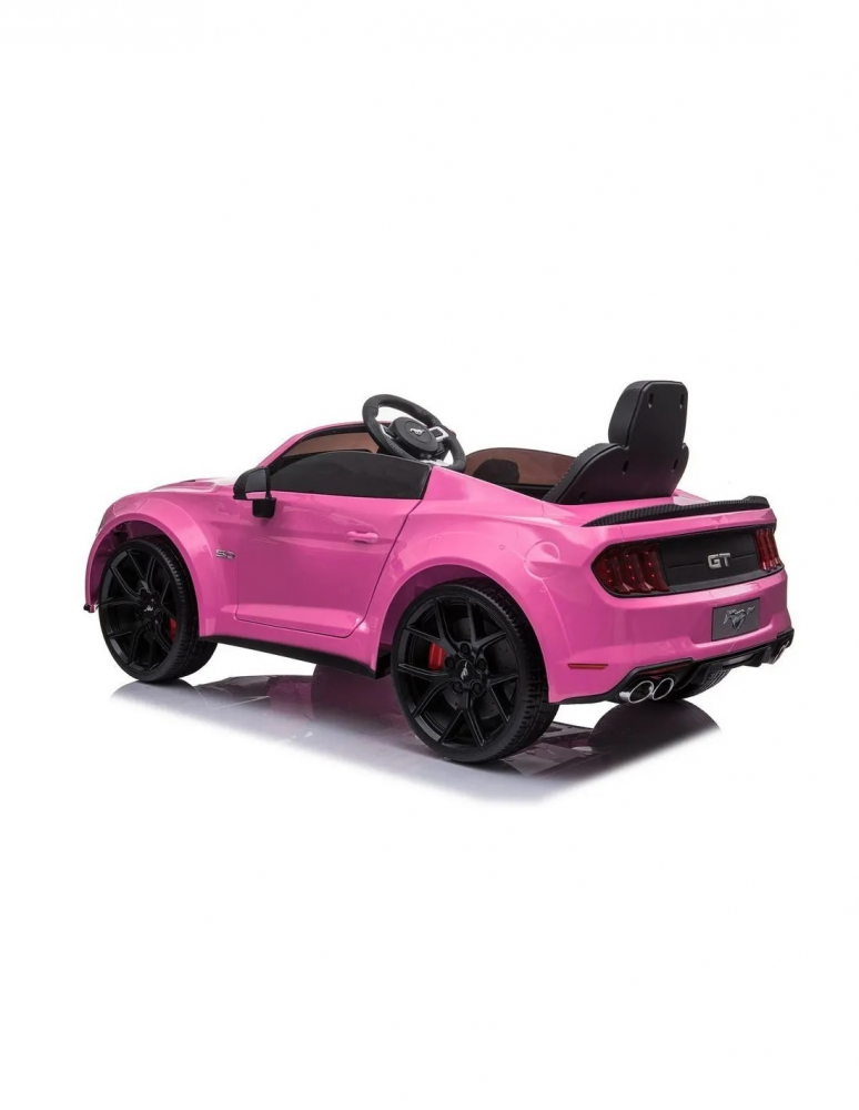 Masinuta electrica cu telecomanda pentru copii Ford Mustang roz 8289