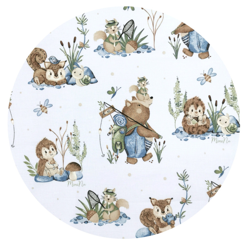 Aparatoare pentru patut miminu 120x60 cm design let s go blue