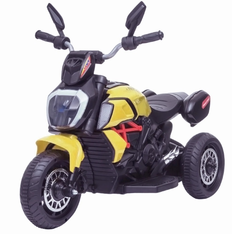 Motocicleta electrica cu lumini Nichiduta Kids Racing Yellow - 4